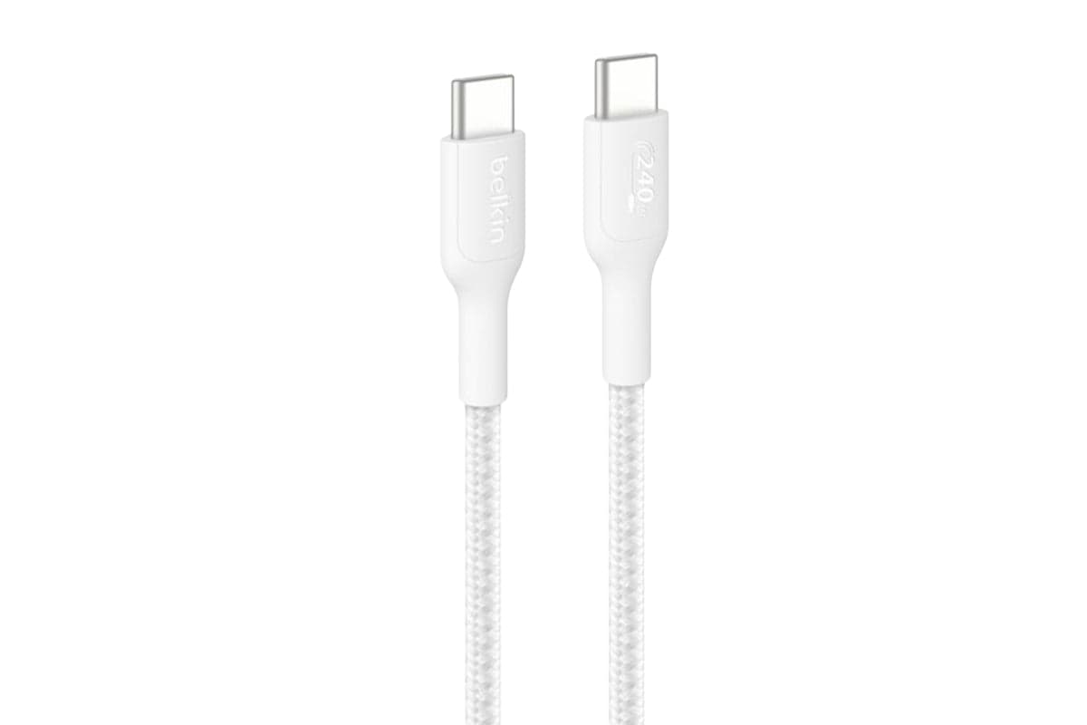Belkin USB-C to USB-C Braided Cable | 2m | White