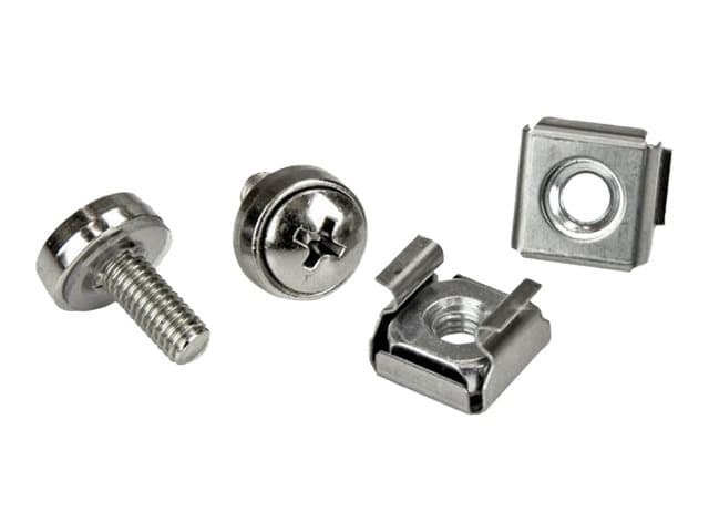 STARTECH.COM - Startech Rack Screws - 20 Pack - Installation Tool - 12 mm M5 Screws - M5 Nuts - Cabinet Mounting Screws and Cage Nuts (CABSCRWM520) - rack screws and nuts