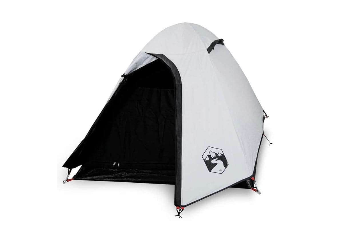 Vidaxl Camping Tent Dome 2-person White Blackout Fabric Waterproof