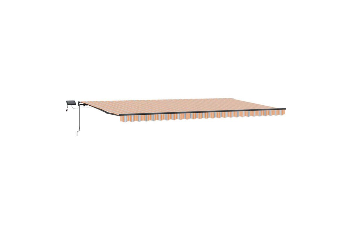 Vidaxl Retractable Awning Manual Multicolour 600 X 300 Cm Fabric