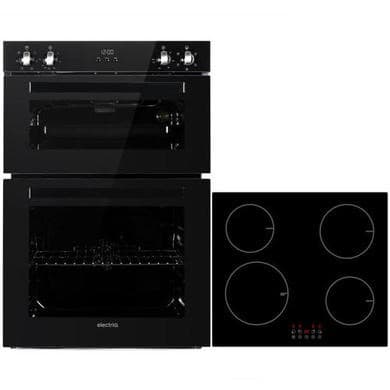 electriQ Built-In Double Oven and Induction Hob Pack