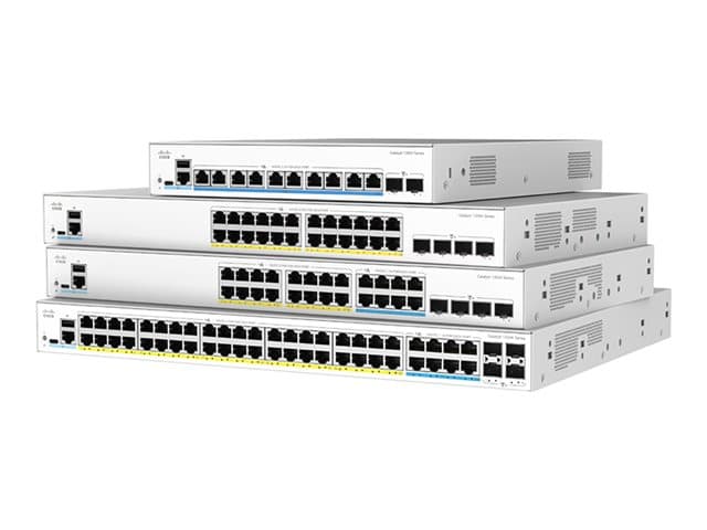 CISCO - Catalyst 1300X-48T-4X - Switch - L3 - Managed - 4 x 10 Gigabit SFP28 + 48 x 10/100/1000Base-T - rack-mountable
