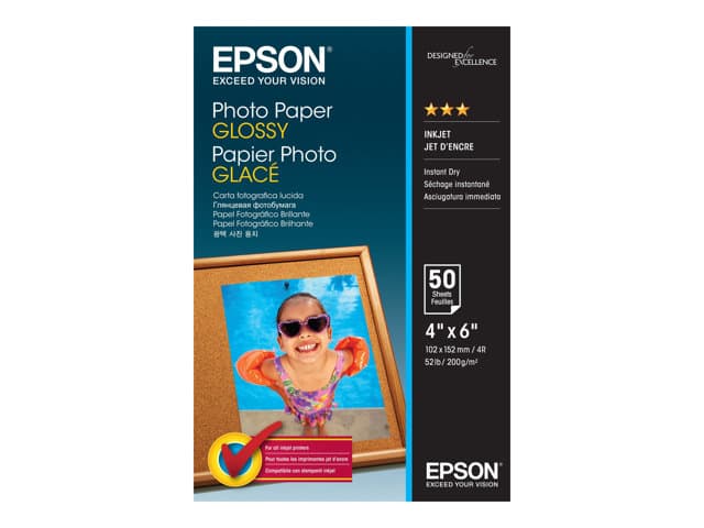 EPSON - photo paper - glossy - 50 sheet(s) - 102 x 152 mm - 200 g/m²