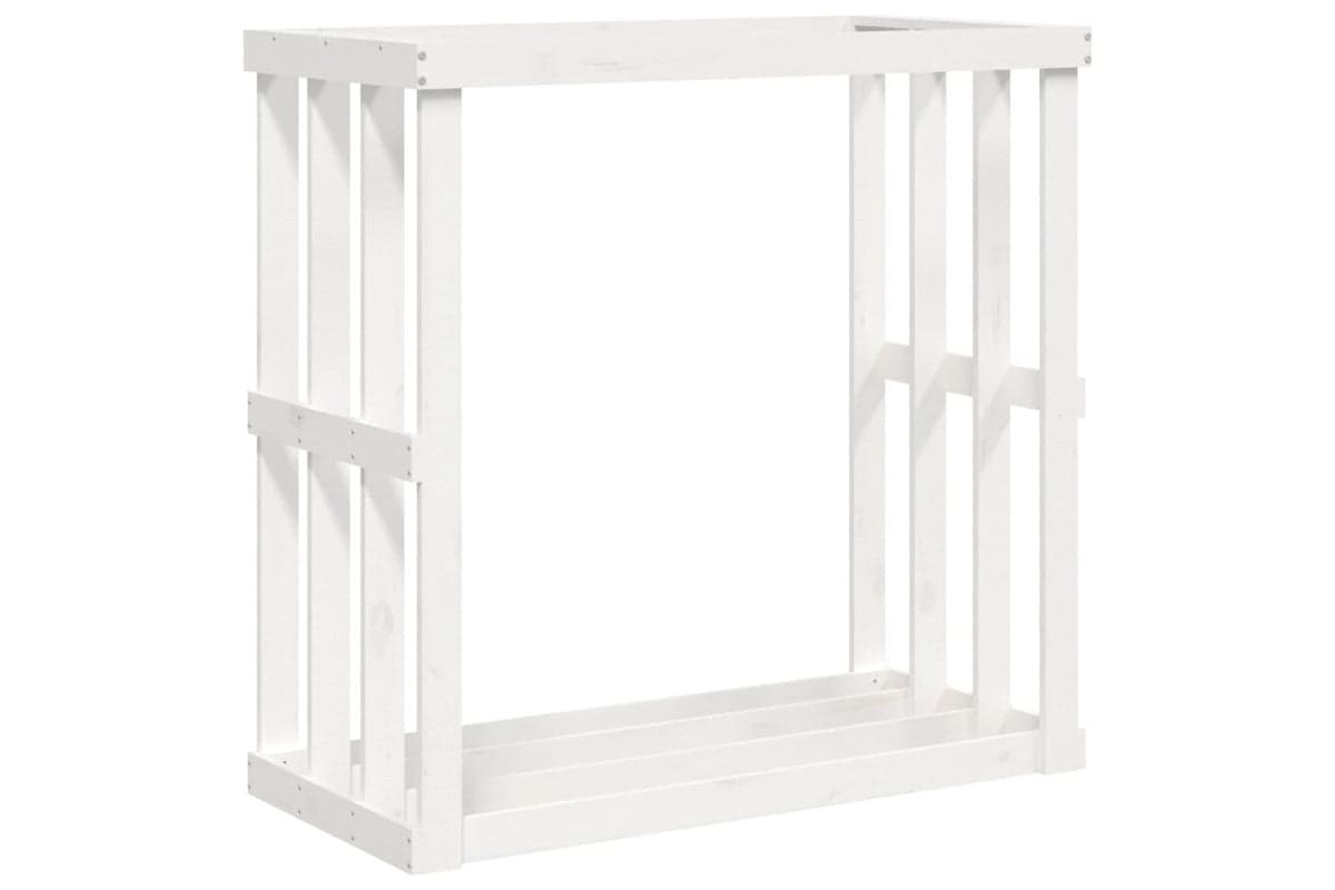 vidaXL 822627 Outdoor Log Holder White 108x52x106cm Solid Wood Pine