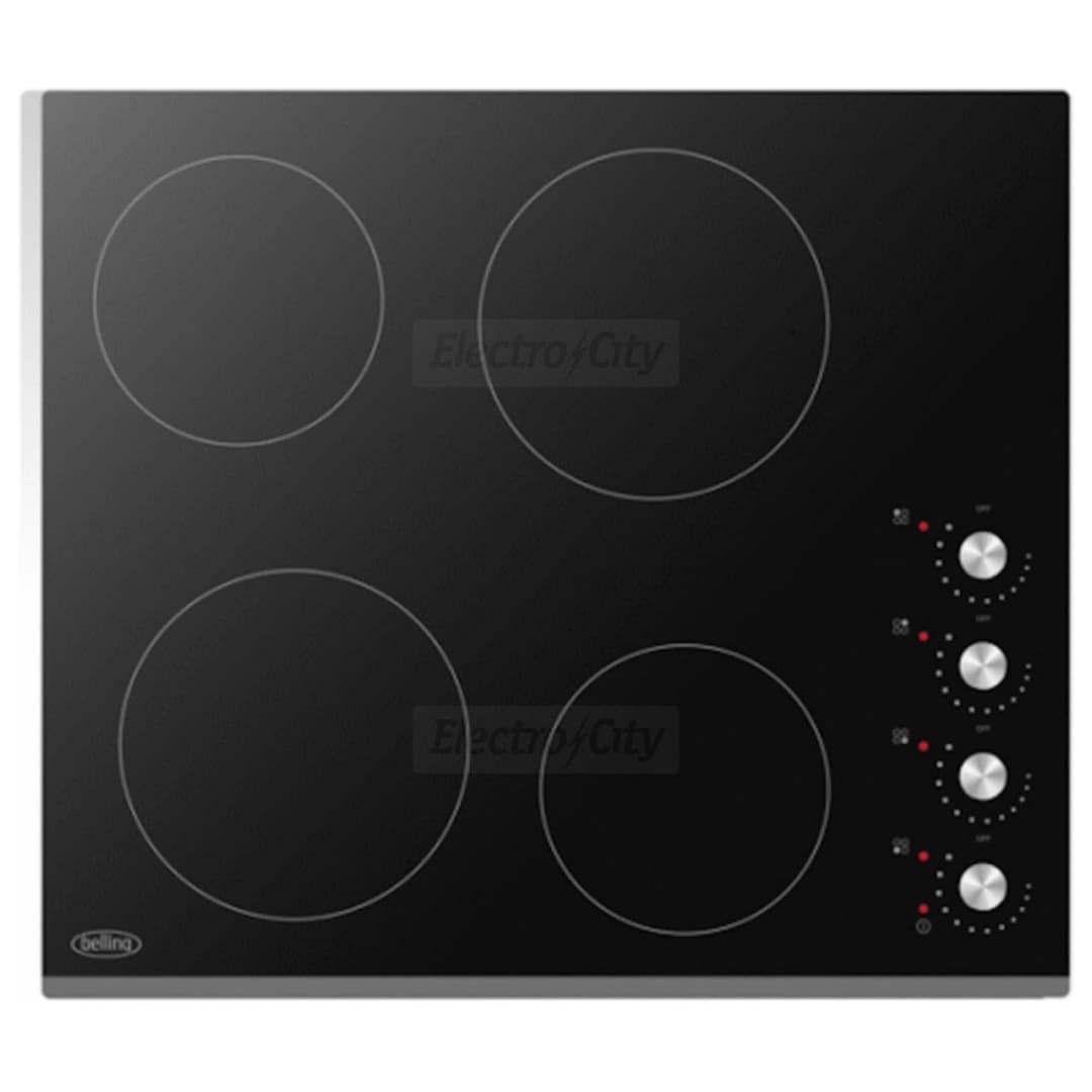 Belling 60cm 4 Zone Ceramic Hob | Black