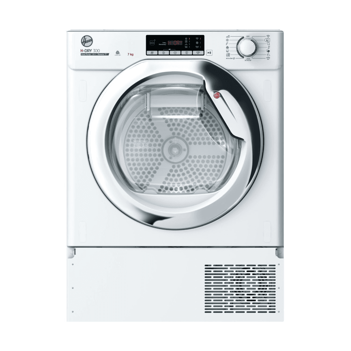 Hoover BATDH7A2TCE80, 7KG, Integrated Heat Pump Tumble Dryer, White