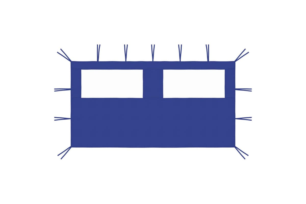 Vidaxl 3070422 Gazebo Sidewall With Windows 4x2 M Blue