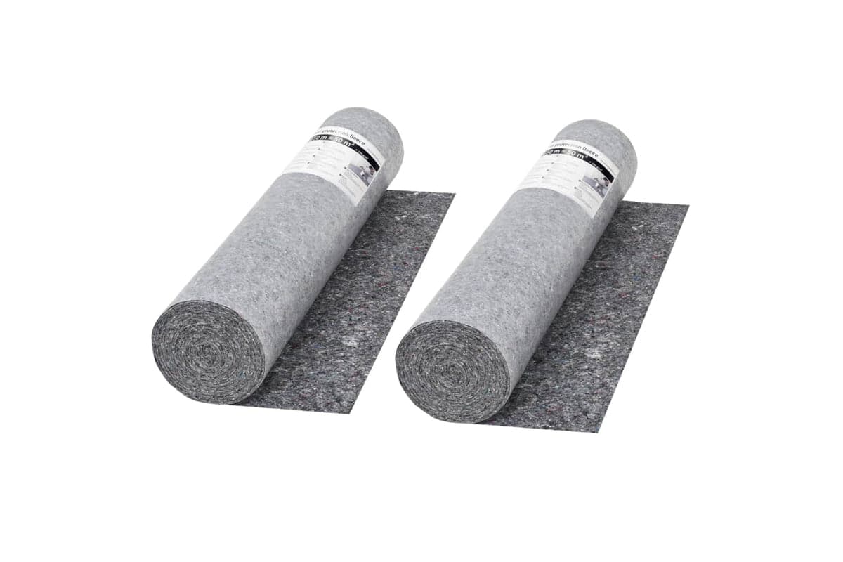 Vidaxl 142699 Non-slip Painter Fleece 2 Pcs 50 M Grey