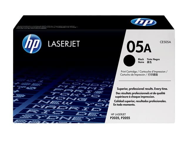 HP - 05A - black - original - LaserJet - toner cartridge (CE505A)