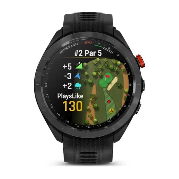 Garmin 010-02746-12 Approach S70 47mm Golf Watch – Black