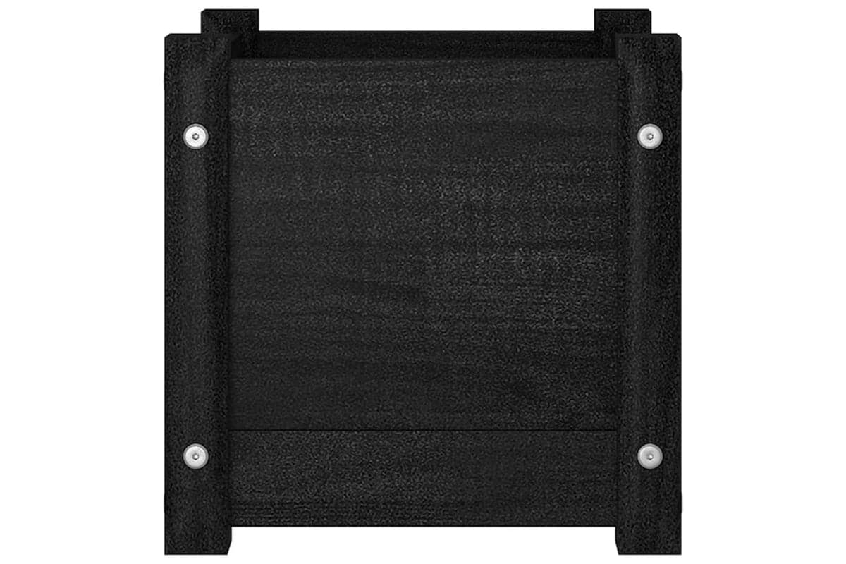 vidaXL 810530 Garden Planter Black 31x31x31cm Solid Pinewood