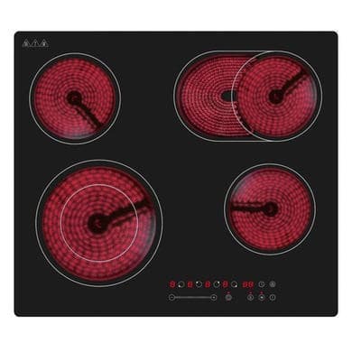 Refurbished 60cm Ceramic Hob with Extended Zone - Black