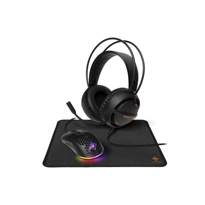 Deltaco GAM13, 3-in-1 Gaming Bundle w/ Headset/Mouse/Mousepad