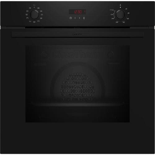 NEFF N30 BUILT IN SINGLE OVEN - BLACK - PYRO CLEAN