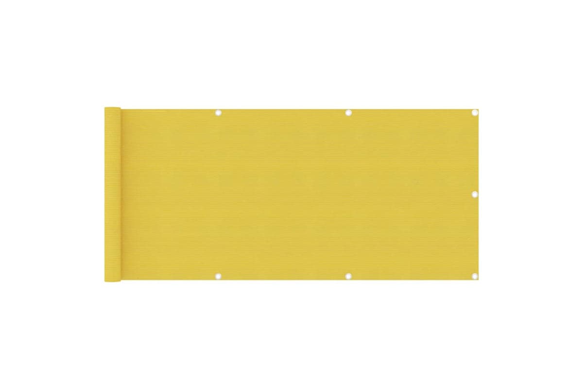 vidaXL 310994 Balcony Screen Yellow 75x500cm Hdpe