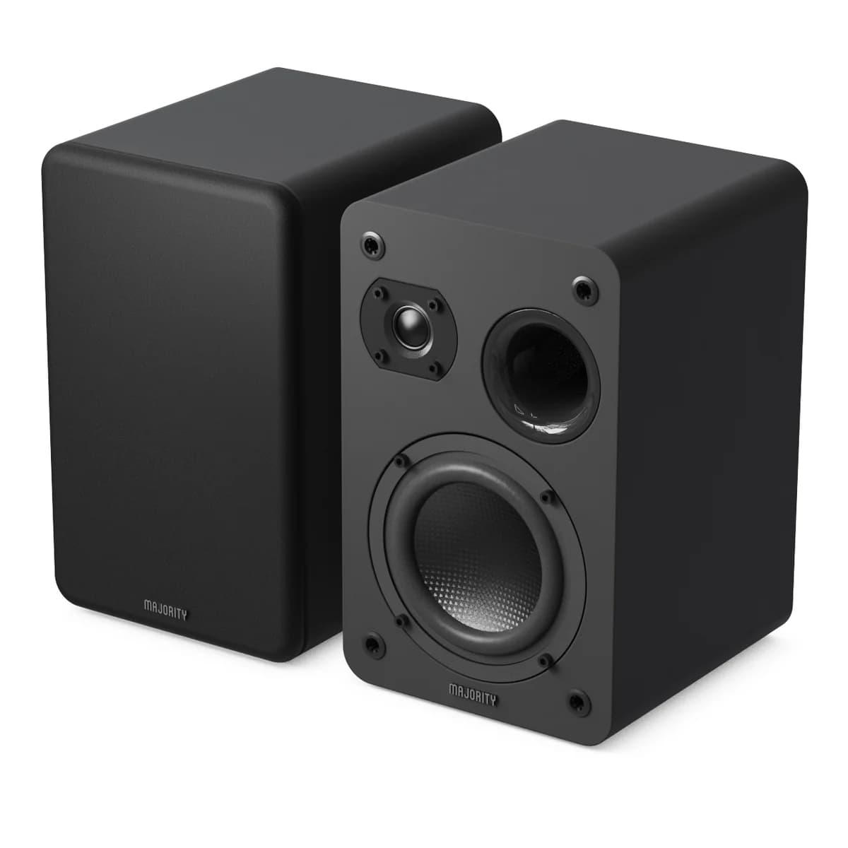 Majority D70X Passive Bookshelf Speakers, Black | 1000003082