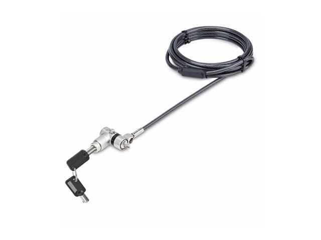 Startech 25-Pack Universal Laptop Lock 6.6ft (2m), Master Keyed Locking Cable, Computer Security, Compatible w/Noble Wedge/Nano/K-Slot, Anti-Theft Cut