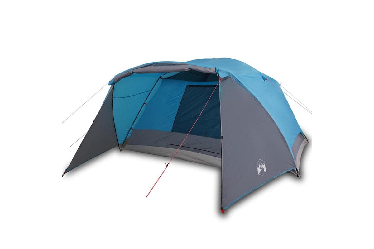 Vidaxl Family Tent With Porch 6-person Blue Waterproof