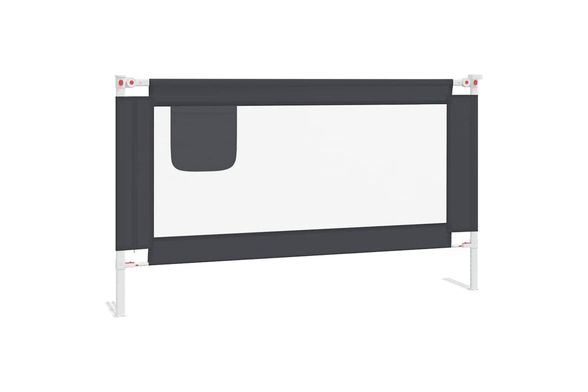 Vidaxl Toddler Safety Bed Rail Dark Grey 140x25 Cm Fabric