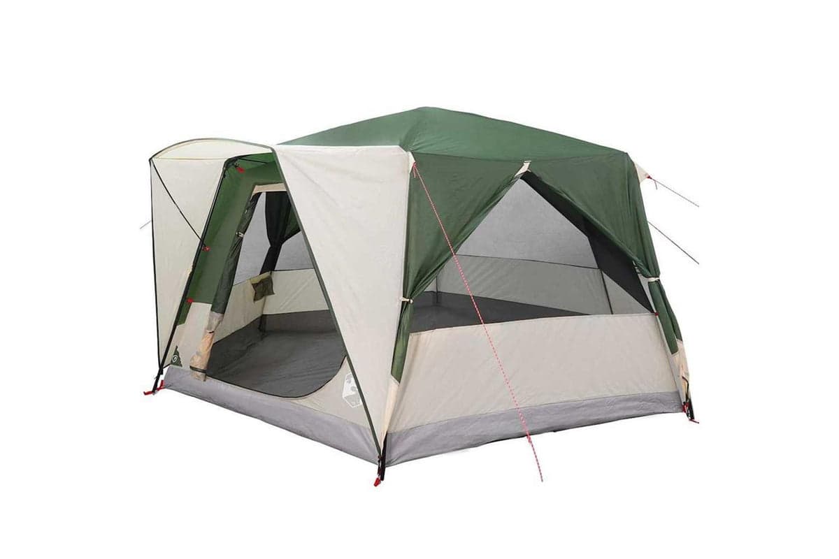 Vidaxl Cabin Tent With Roof With Storage Green 400 X 350 X 212 Cm