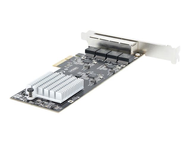 STARTECH.COM - Startech 4-Port 2.5Gbps NBASE-T PCIe Network Card, Intel I225-V Chip, Quad Port Computer Network Card, Multi-Gigabit NIC, PCI Express Server LAN Card, Desktop Ethernet Interface Card, PCI Express 2.0 (PR42GI-NETWORK-CARD) - Network adapter - PCIe 2.0 x4 -
