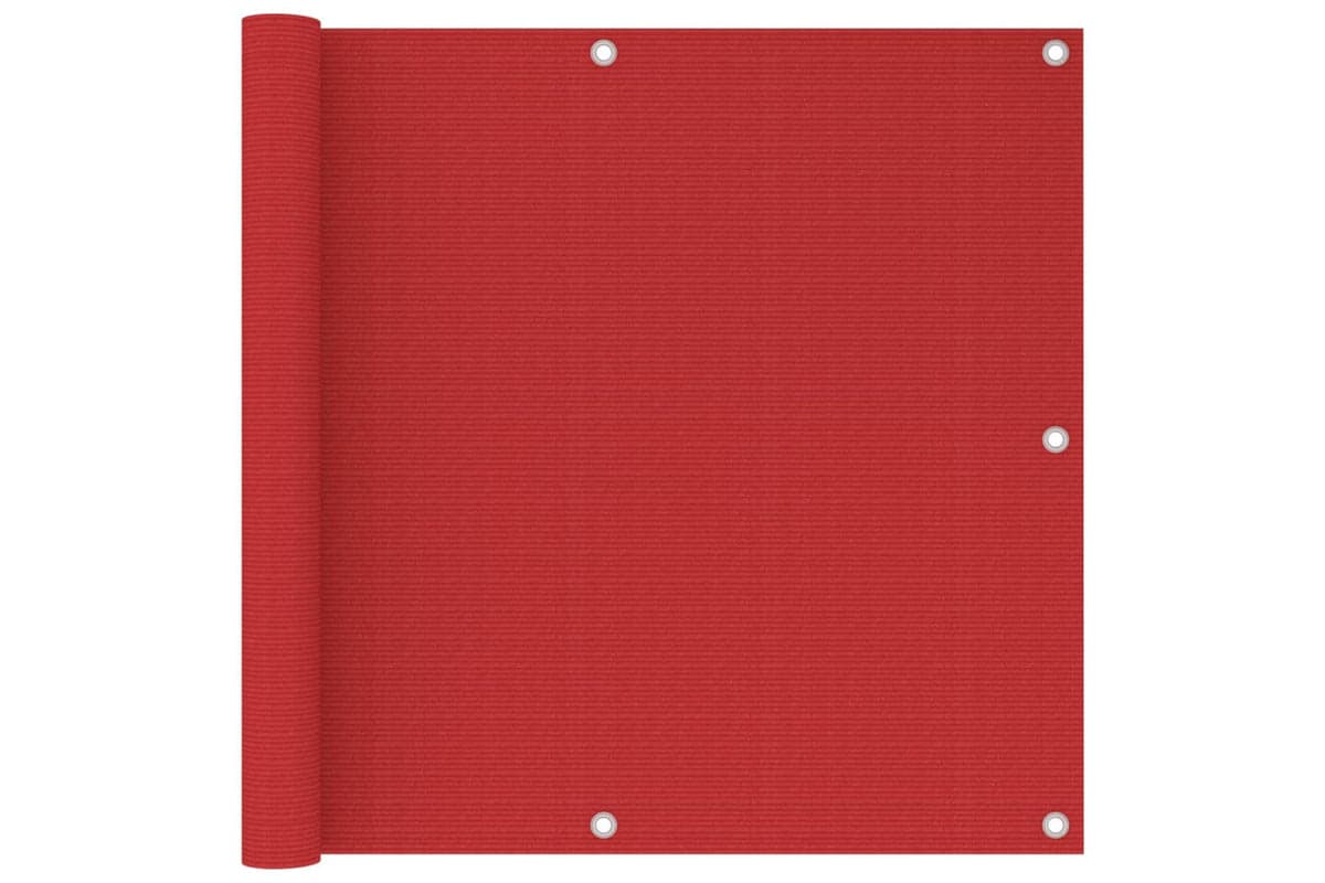 vidaXL 311008 Balcony Screen Red 90x300cm Hdpe