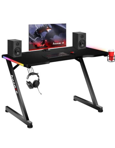 Huzaro Hero 2.5 RGB LED gaming desk | Hero 2.5 RGB Black