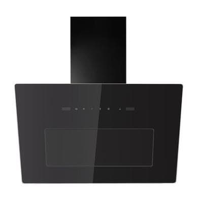 electriQ 60cm Angled Hood with Hob to Hood Connection - Black
