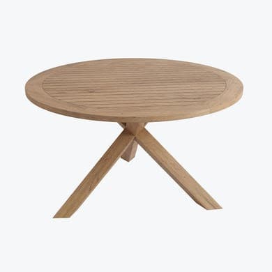 4 Seater Teak Round Outdoor Dining Table