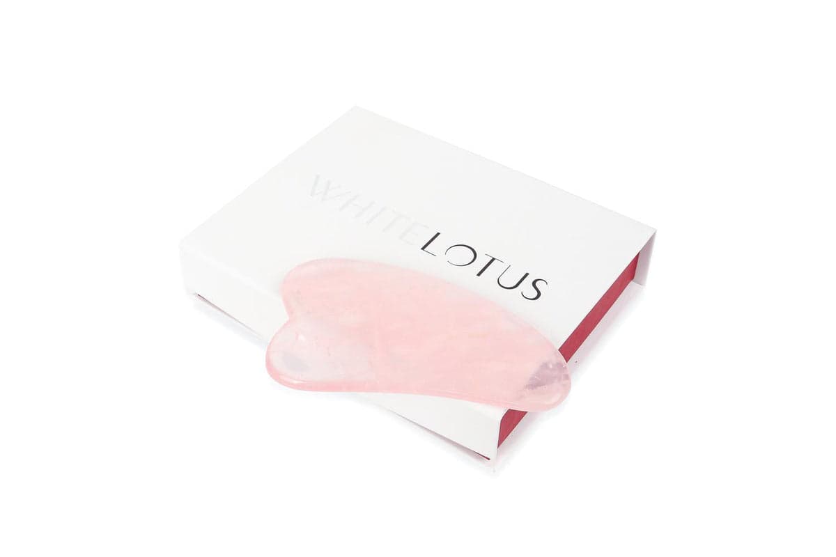 White Lotus Pr227 Rose Quartz Gua Sha