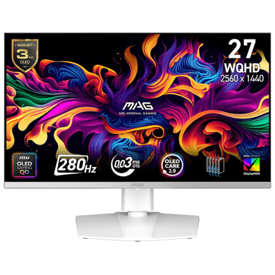 Refurbished MSI MAG 272QPW 27" QD-OLED WQHD 280Hz 0.03ms Gaming Monitor