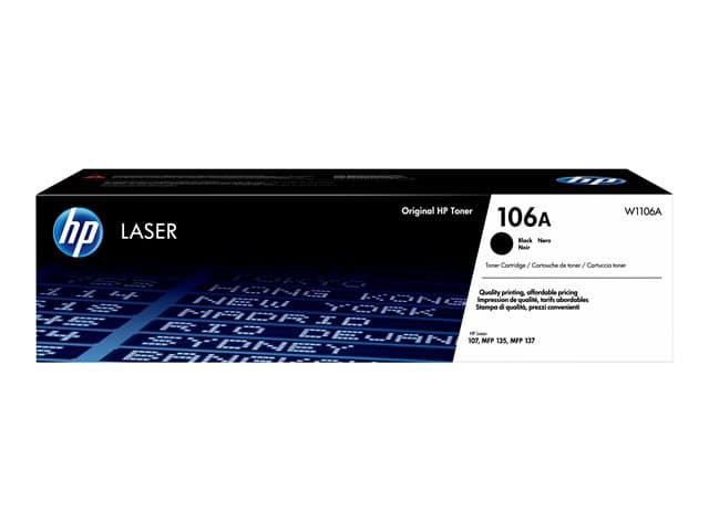 HP - 106A - black - original - toner cartridge (W1106A)