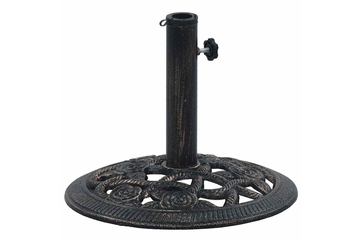 vidaXL 47865 Umbrella Base Black And Bronze 9 Kg 40cm Cast Iron