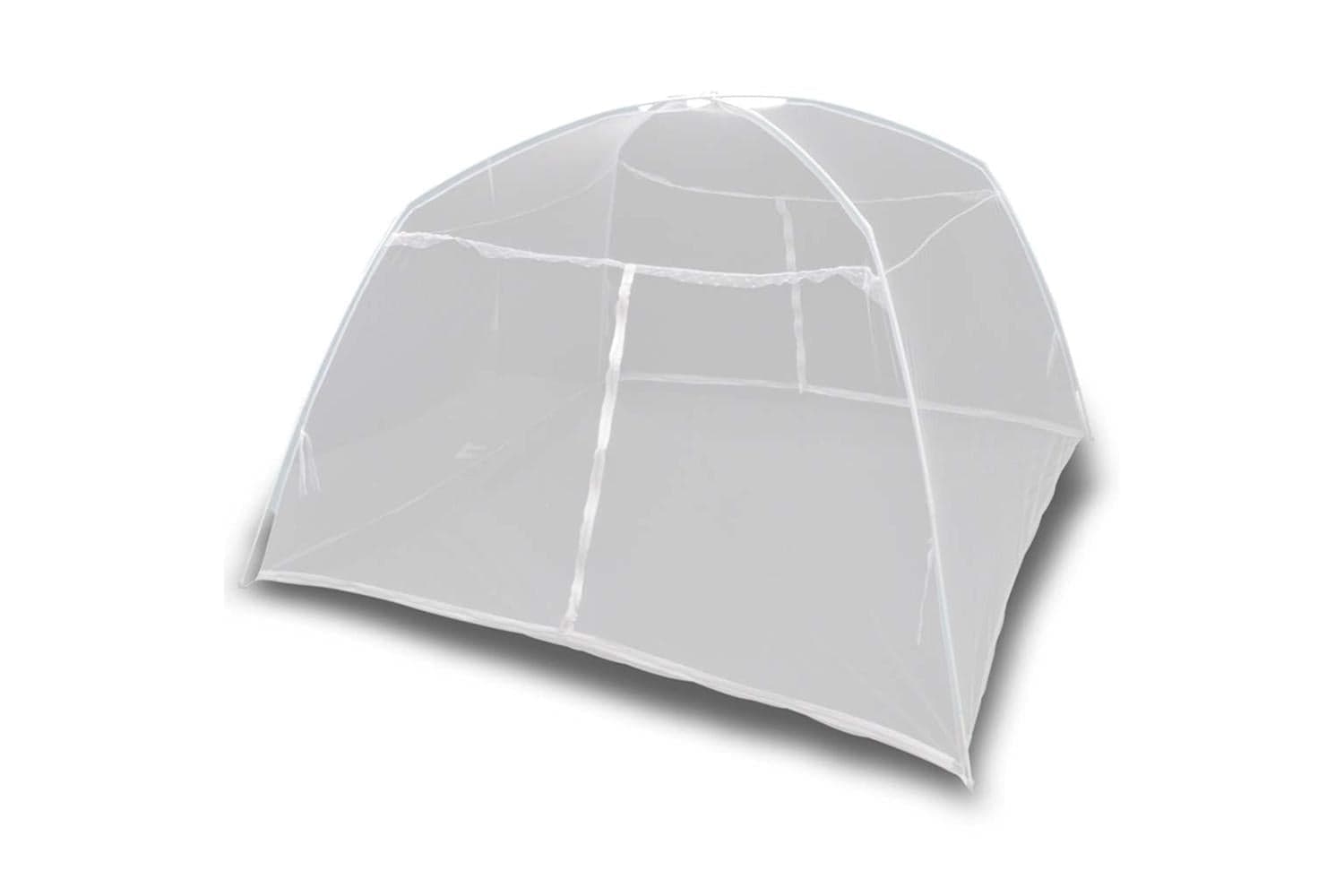 vidaXL 3054568 Camping Tent 200x120x130cm Fiberglass White