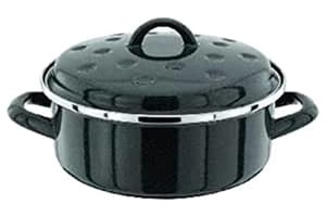 Judge | 22cm Carbon Steel Round Roaster Pot | Black