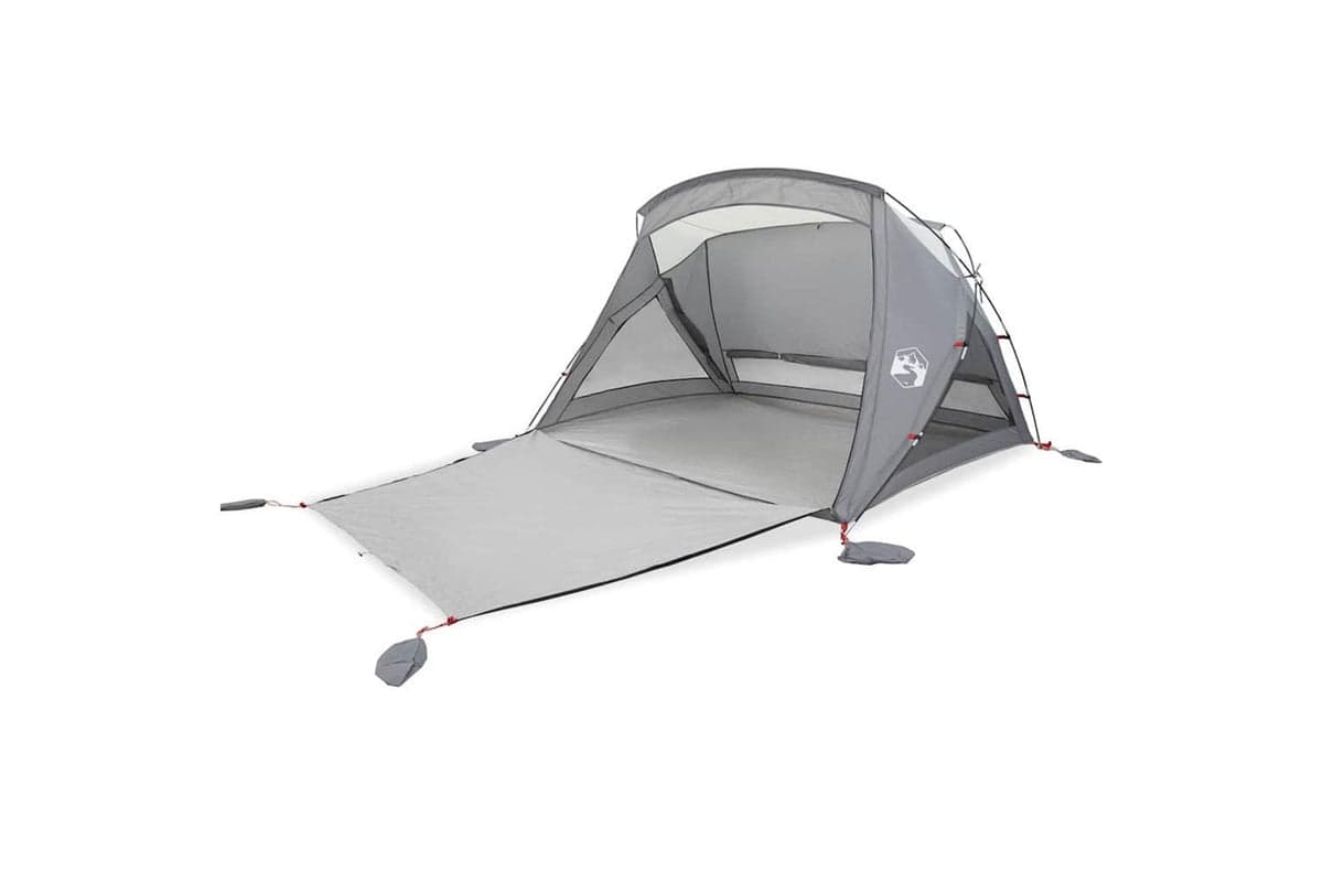 Vidaxl Beach Tent 2-person Grey Waterproof
