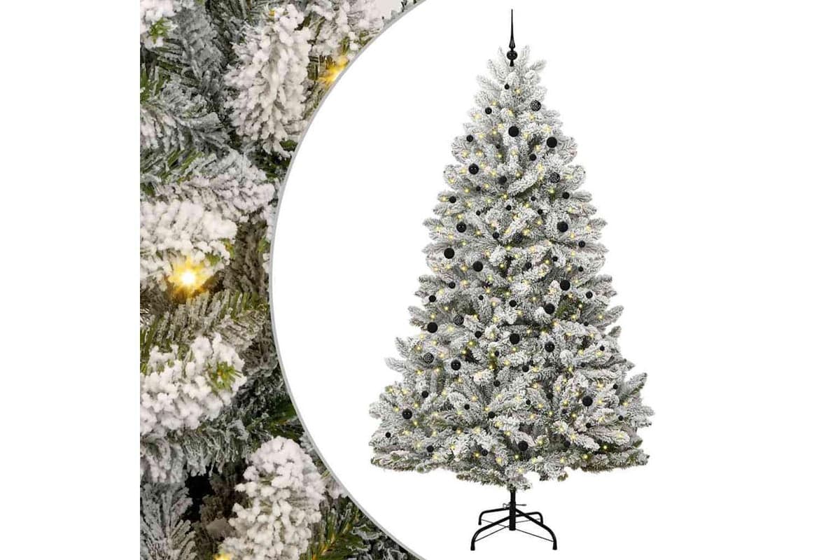 Vidaxl Artificial Christmas Tree Green And White 300 Cm Pvc And Metal