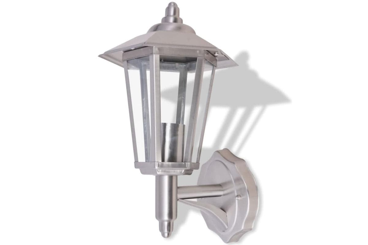 Vidaxl 42221 Outdoor Uplight Wall Lantern Stainless Steel