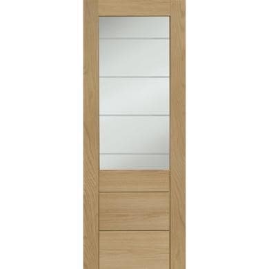 XL Joinery Oak Half-Glazed Door