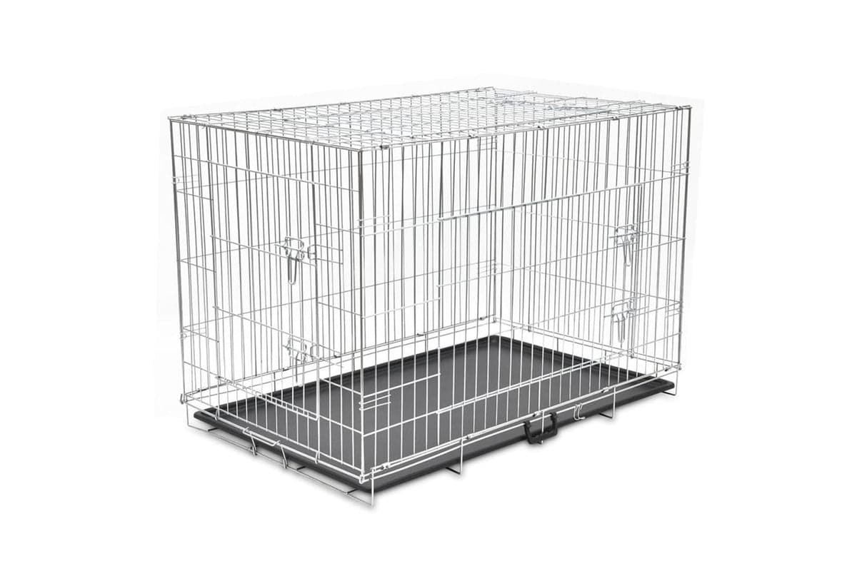 Vidaxl 170219 Foldable Metal Dog Bench Xxl