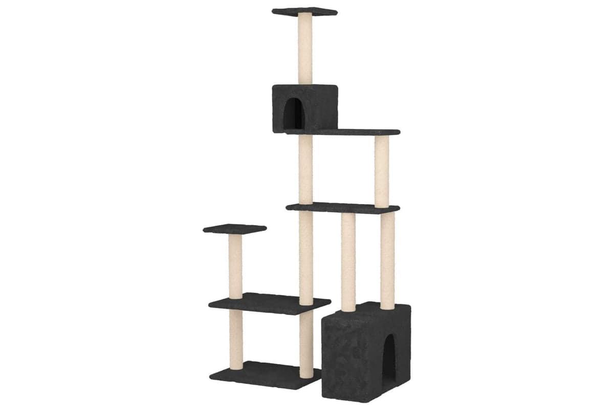 Vidaxl Cat Tree With Sisal Scratching Posts Dark Grey 1775 Cm