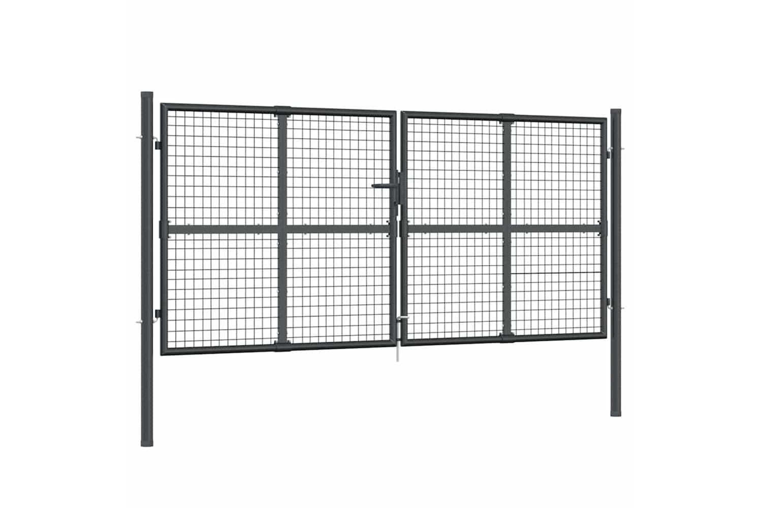 vidaXL 154530 Mesh Garden Gate Anthracite 300x175cm Galvanised Steel