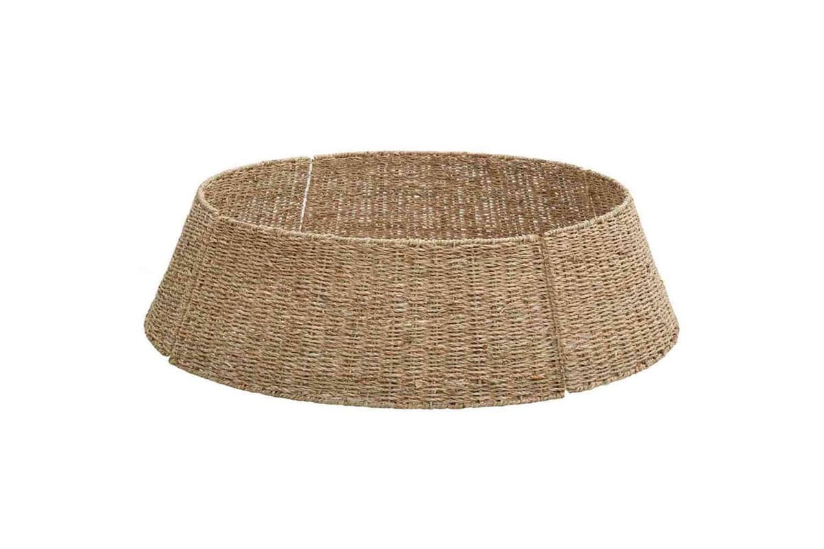 Vidaxl Christmas Tree Collar Brown 105 X 105 X 28 Cm Seagrass