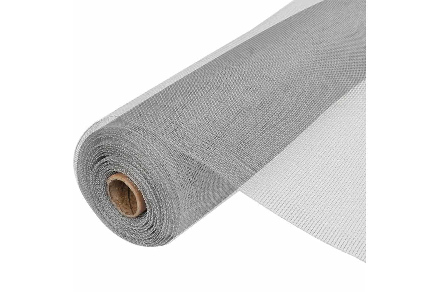 vidaXL 141157 Mesh Screen Aluminium 100x500cm Silver
