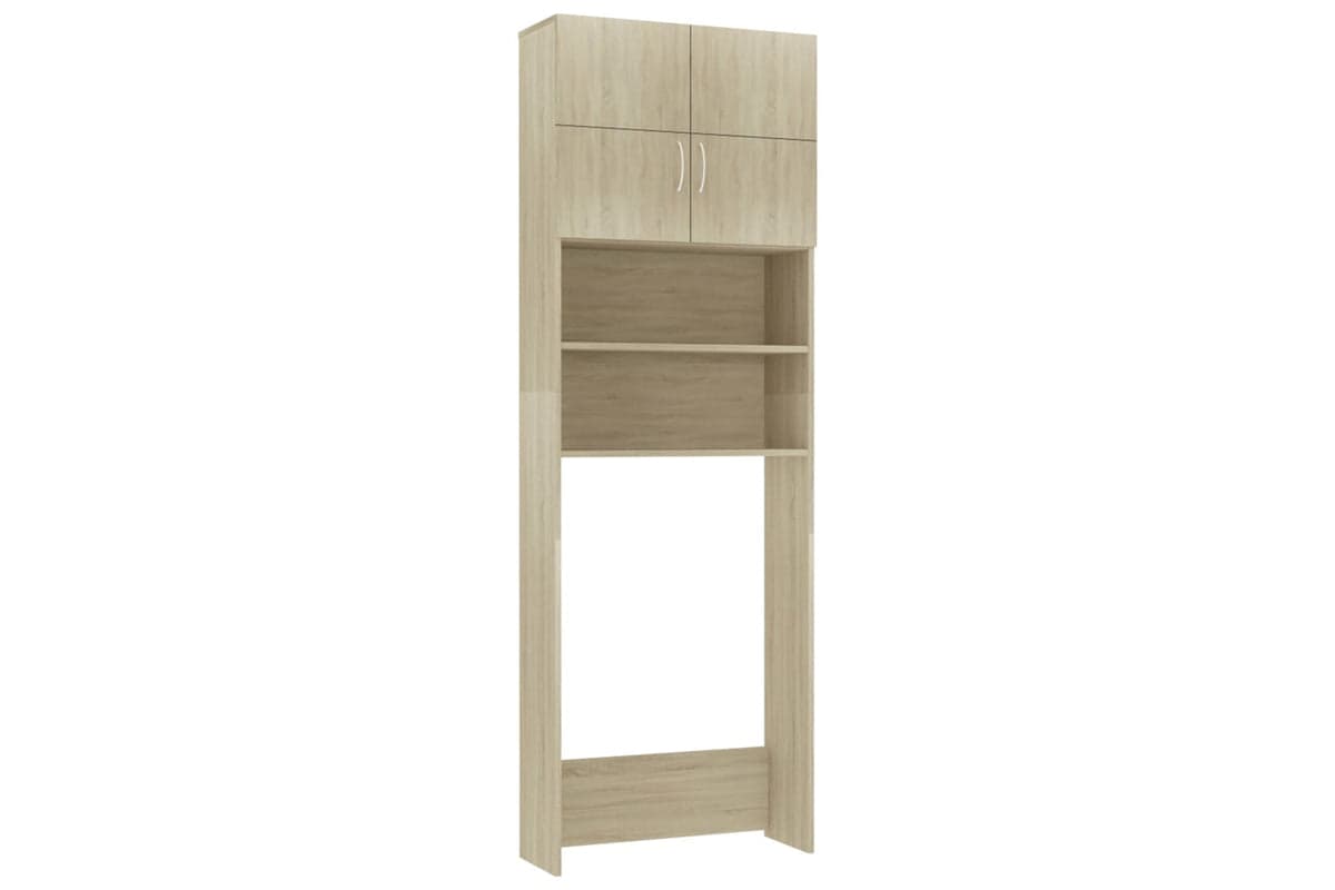 vidaXL 800030 Washing Machine Cabinet Sonoma Oak 64x25.5x190cm Engineered Wood
