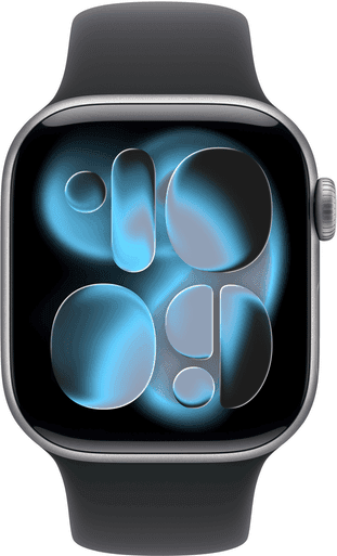Apple Watch Series 11 GPS 42mm Space Grey Aluminium Case with Black Sport Band - M/L | MEQX4MP/A