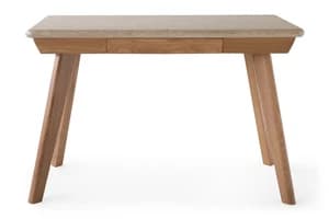 Ellie Travertine Desk | Oak