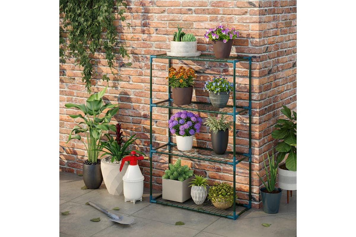 Outsunny Modern Plant Stand | Set of 2 | Green