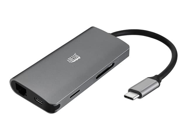 Adesso - 8 in 1 - docking station - USB-C - HDMI