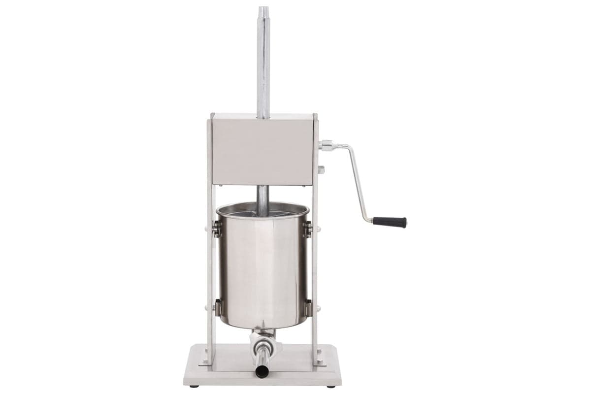 Vidaxl 50964 Manual Sausage Stuffer Silver 10 L Stainless Steel